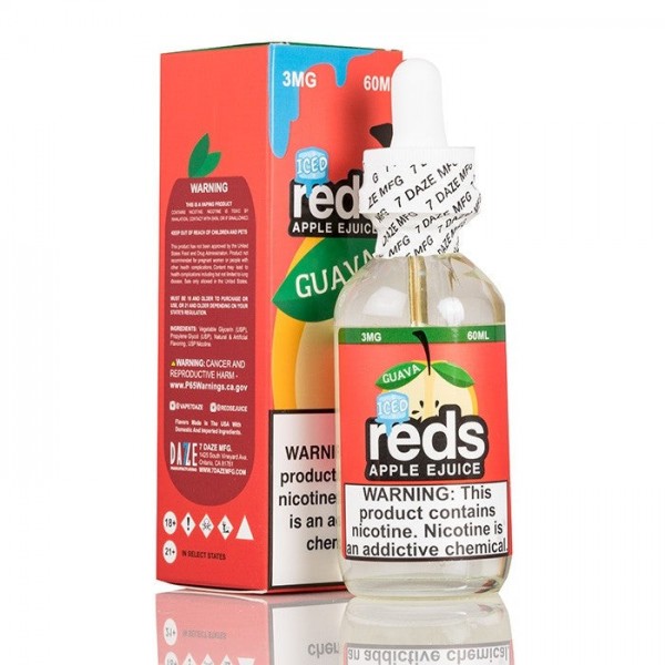 RED'S GUAVA APPLE ICED E-JUICE - 7 DAZE - 60ML