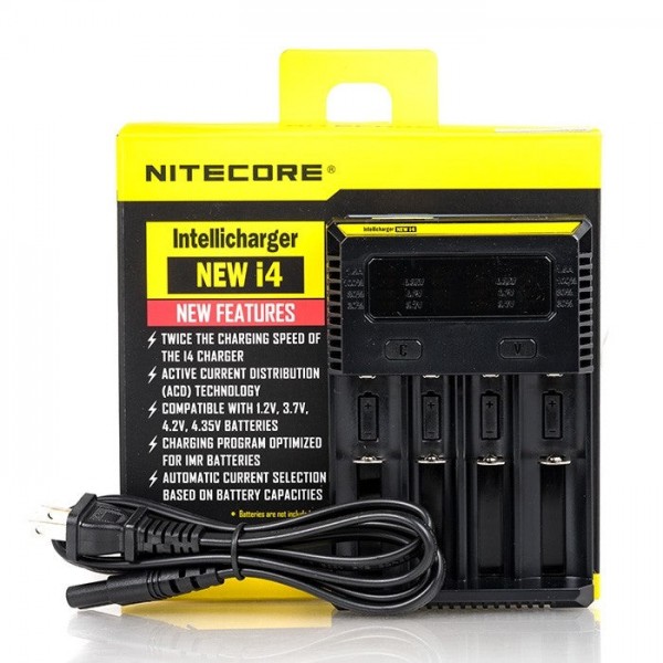 Nitecore i4 Intellicharger 4 Bay Battery Charger (New 2016)
